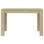 vidaXL Table à manger Chêne sonoma 120x60x76 cm Bois d'ingénierie