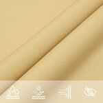 vidaXL Voile d'ombrage sable 4x4x5 8 m 100   polyester oxford