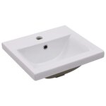 vidaXL Armoire d'évier avec lavabo intégré Gris béton Aggloméré