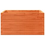 vidaXL Jardinière cire marron 90x90x46 cm bois de pin massif
