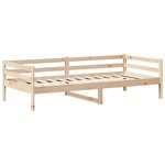 vidaXL Lit de jour avec toit sans matelas 90x200 cm bois massif