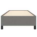 vidaXL Cadre de lit sans matelas gris foncé 90x190 cm tissu
