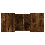vidaXL Table basse chêne fumé 80x55x40 cm bois d'ingénierie