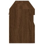 vidaXL Meubles TV muraux lumières LED 2 Pièces chêne marron 60x30x40 cm