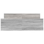 vidaXL Cadre de lit sans matelas sonoma gris 150x200 cm