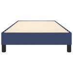 vidaXL Cadre de lit sans matelas bleu 90x190 cm tissu