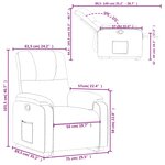 vidaXL Fauteuil inclinable noir tissu microfibre