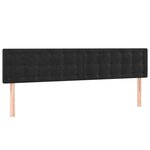vidaXL Têtes de lit 2 Pièces Noir 80x5x78/88 cm Velours