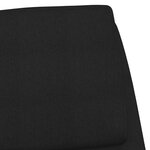 vidaXL Chaise de relaxation Noir Tissu