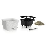 LECHUZA Jardinière BACINO Cottage ALL-IN-ONE 30x30 cm blanc