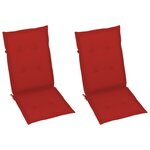 vidaXL Chaise à bascule avec coussin Bambou
