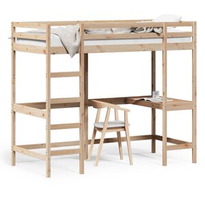 vidaXL Lit superposé sans matelas 90x190 cm bois massif de pin