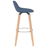 vidaXL Tabourets de bar lot de 2 bleu tissu
