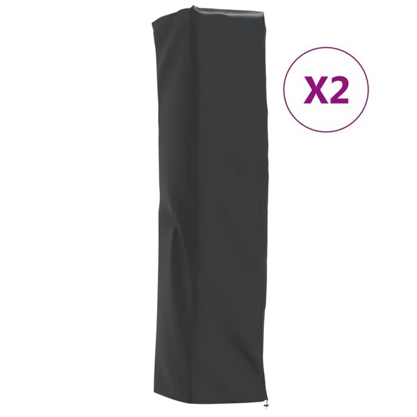 vidaXL Housses de chauffage 2 Pièces forme de pyramide 58x58x228 cm