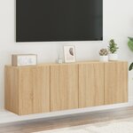 vidaXL Meubles TV muraux 2 Pièces chêne sonoma 60x30x41 cm