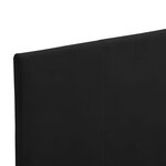 vidaXL Cadre de lit sans matelas noir tissu 90x200 cm