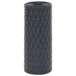 vidaXL Paravents de balcon 10 Pièces anthracite 255x19 cm résine tressée