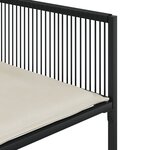 vidaXL Ensemble à manger de jardin 9Pièces coussins noir résine tressée