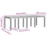 vidaXL Ensemble de salle à manger jardin 11 pièces avec coussins marron en poly rattan