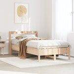 vidaXL Cadre de lit sans matelas 90x200 cm bois de pin massif