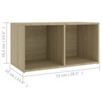 vidaXL Ensemble de meubles TV 6 Pièces Chêne sonoma Bois d'ingénierie