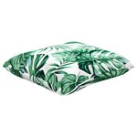 vidaXL Coussins de canapé lot de 4 motif de feuilles 50x50 cm tissu