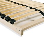 vidaXL Sommiers à lattes sans matelas 2 Pièces avec 28 lattes 80x200 cm