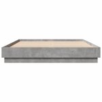 vidaXL Cadre de lit sans matelas gris béton 160x200 cm