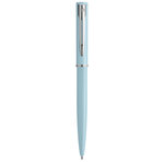 Waterman allure pastel stylo bille  bleu pastel  recharge bleue pointe moyenne  coffret cadeau