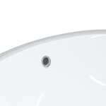 vidaXL Évier de salle de bain blanc 47x39x21 cm ovale céramique