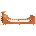 vidaXL Cadre de lit sans matelas cire marron 120x200cm bois pin massif