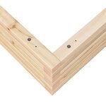 vidaXL Jardinière 90x90x23 cm bois de pin massif
