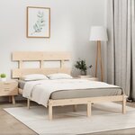 vidaXL Cadre de lit sans matelas 180x200 cm bois massif