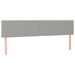 vidaXL Cadre de lit avec tête de lit gris clair 120x190 cm tissu