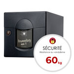 Boite aux lettres Soléa 1 porte Noir Sablé 2100 MS