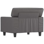 vidaXL Fauteuil Gris 60 cm Similicuir