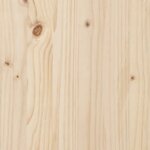 vidaXL Cadre de lit avec tête de lit 140x190 cm bois massif