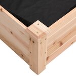 vidaXL Lit surélevé de jardin doublure 240x120x25 cm bois massif sapin