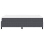 vidaXL Lit Box Spring avec Matelas Gris Foncé 160x200 cm Tissu Corduroy