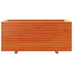 vidaXL Jardinière cire marron 110x60x49 5 cm bois de pin massif