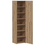 vidaXL Commode Chêne Artisan 45x42.5x185 cm Bois d'ingénierie
