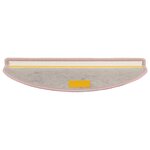 vidaXL Tapis d'escalier autocollants aspect sisal 15 Pièces rose