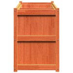 vidaXL Jardinière cire marron 150x50x70 cm bois de pin massif