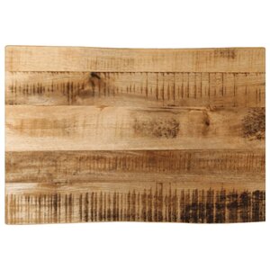 vidaXL Dessus de table bord vivant 70x40x2 5 cm bois de manguier brut