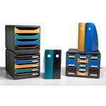Porte-revues Mag-cube Neo Deco - Bleu De France - X 6 - Exacompta