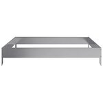 vidaXL Lit surélevé de jardin 100x100x18 5 cm acier inoxydable