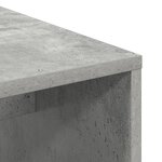 vidaXL Bureau avec rangement en gris béton en bois d'ingénierie