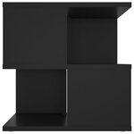 vidaXL Table d'appoint Noir 40x40x40 cm Aggloméré