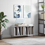 vidaXL Armoire à disques sonoma gris 100x38x48 cm bois d'ingénierie