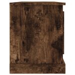 vidaXL Meuble TV chêne fumé 100x35 5x45 cm bois d'ingénierie